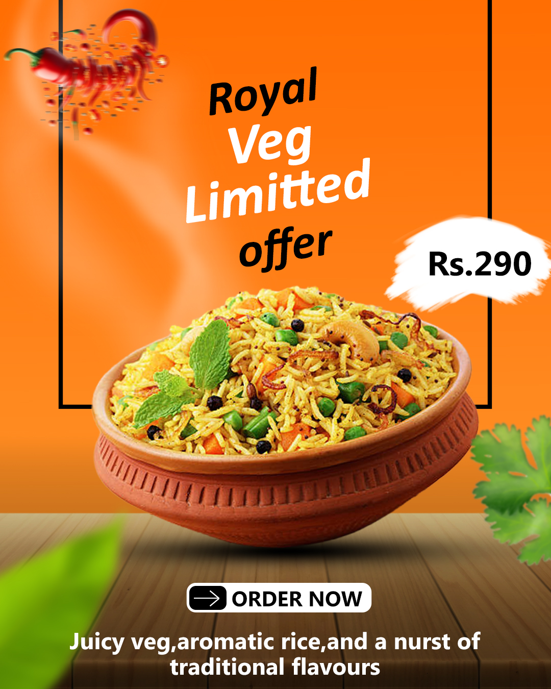 Veg Biryani Offer